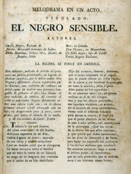 Primera página de «El negro sensible»