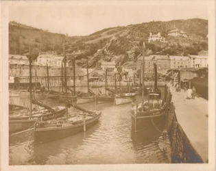 Barcos de pesca - Polperro, 1927