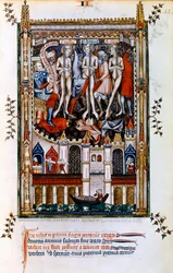 Flagelación de San Denis, San Rústico y San Eleuterio, 1317