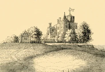 Casa Flamsteed Desde la Vista Larga de Hollar, c. 1878