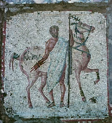 Mosaico de suelo de una villa romana