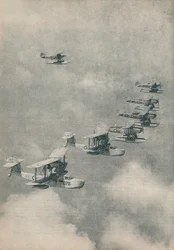 Hidroaviones y aviones de flotadores desde portaaviones de la Royal Navy, c1936 c1937
