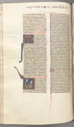 Fol. 247v, Eclesiastés, inicial historiada V, Salomón enseñando, c. 1275-1300