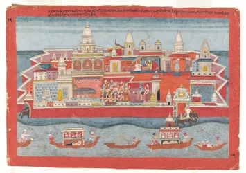 Folio de una serie Bhagavata Purana