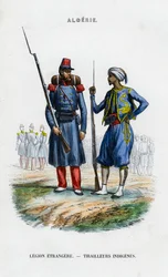 Legionario extranjero y tirador nativo, Ejército Francés en Argelia