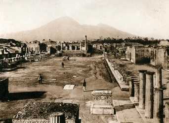 Foro civil, Pompeya, Italia, c1900s