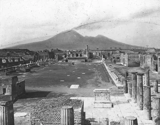 Foro, Pompeya, Italia, finales del siglo XIX o principios del siglo XX