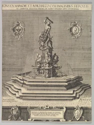 Fuente de Hércules en Augsburgo, copia, 1602