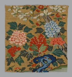 Fragmento de un Panel de Silla K’assu, China, dinastía Qing