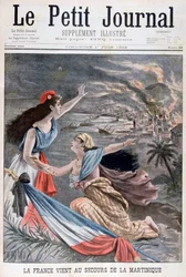 Francia asiste a Martinica, 1902