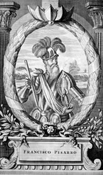 Francisco Pizarro, conquistador español del siglo XV, 1671