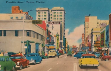 Calle Franklin, Tampa, Florida, c. 1940s