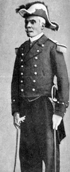 François C. Antoine Simon, presidente de Haití, vestido como almirante, 1922