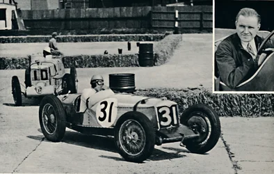 Freddie Dixon Riley en Brooklands, 1937
