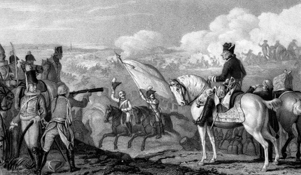 Federico II, El Grande 1712-1786, Rey de Prusia desde 1740, en la Batalla de Rossbach, 1757