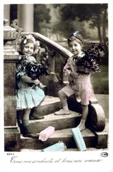 Postal francesa, c1900