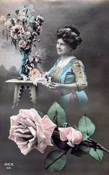 Postal francesa, c1900