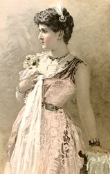 Postal francesa, c1900
