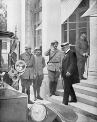 Primer Ministro francés Georges Clemenceau en Versalles, Francia, 3 de junio de 1918