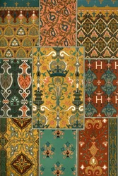 Pintura de alfombra renacentista francesa, 1898