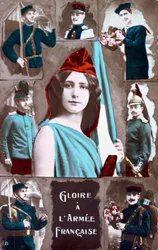 Postal francesa de la Primera Guerra Mundial, 1914-1918