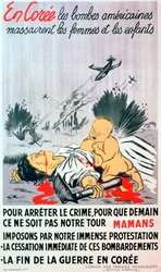 Póster francés contra la guerra de Corea, 1950