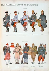 Uniformes del ejército francés, Primera Guerra Mundial, 1914
