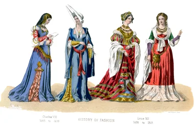 Traje francés: Carlos VIII, Luis XII, 1882