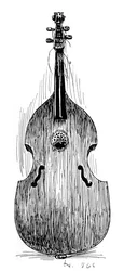 Viola da gamba francesa, c1600, 1901