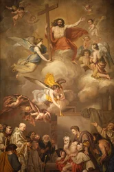 Fresco en la iglesia de San Jerónimo Madrid España