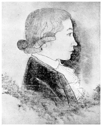 Friedrich Hölderlin, poeta alemán, siglo XIX 1956