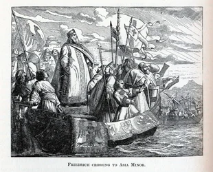 Friedrich cruzando a Asia Menor, 1882
