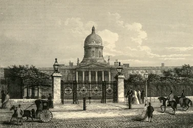 Vista frontal del Hospital de Bethlehem, c1876