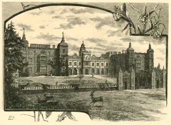 Frente de Hatfield House, 1898