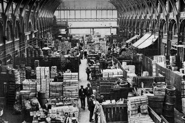 Departamento de frutas, Covent Garden, Londres, 1926-1927