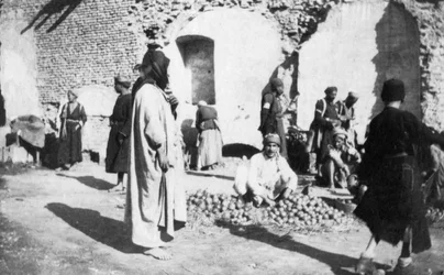 Mercado de frutas, Bagdad, Irak