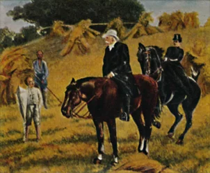 Fürst Bismarck 1815-1898 como terrateniente. - Pintura de Marz, 1934