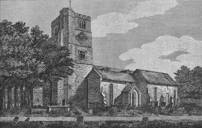 Iglesia de Fulham en 1812