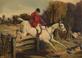 Full Cry - Tom Clarke, cazador del Old Berkshire, c1879