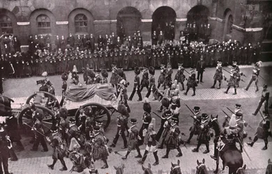 Procesión fúnebre del Rey Eduardo VII, Whitehall, Londres, 20 de mayo de 1910