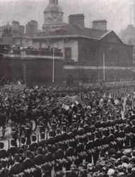 Procesión fúnebre del Rey Eduardo VII, Whitehall, Londres, 20 de mayo de 1910