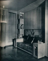 Mobiliario e interior de una oficina privada. Diseñado por Joseph Sinel, 1930