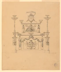 Muebles con brazos y candelabros