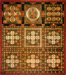 Mandala Garbhadhatu, siglo VIII-IX