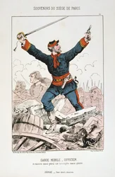 Garde Mobile - Oficial, Sitio de París, 1870-1871