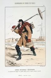 Garde Nationale Sedentaire, Sitio de París, 1870-1871