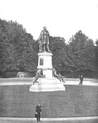Estatua de Garfield, Washington DC, EE.UU., c1900