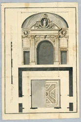 Puerta y pieza de techo
