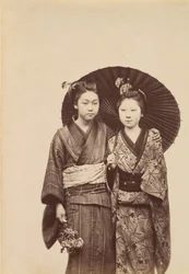 [Chicas Geisha], ca. 1880
