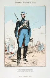 Gendarmería Republicana, Sitio de París, Guerra Franco-Prusiana, 1870-1871